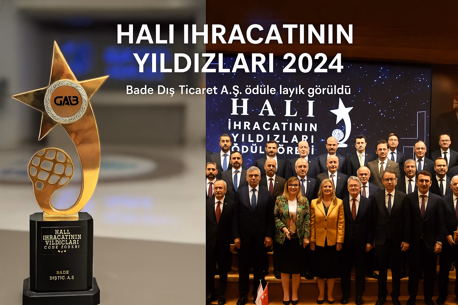 Bade Halı, 2024 Halı İhracatının Yıldızları Ödülünü Aldı